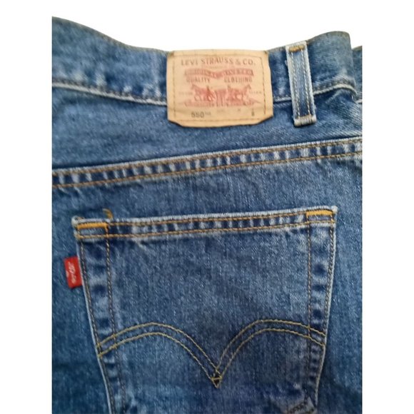 Levi's 505 Women's Jeans Classic Relaxed Fit Tapered Legs Jeans Size 16 S Misses - Picture 7 of 7